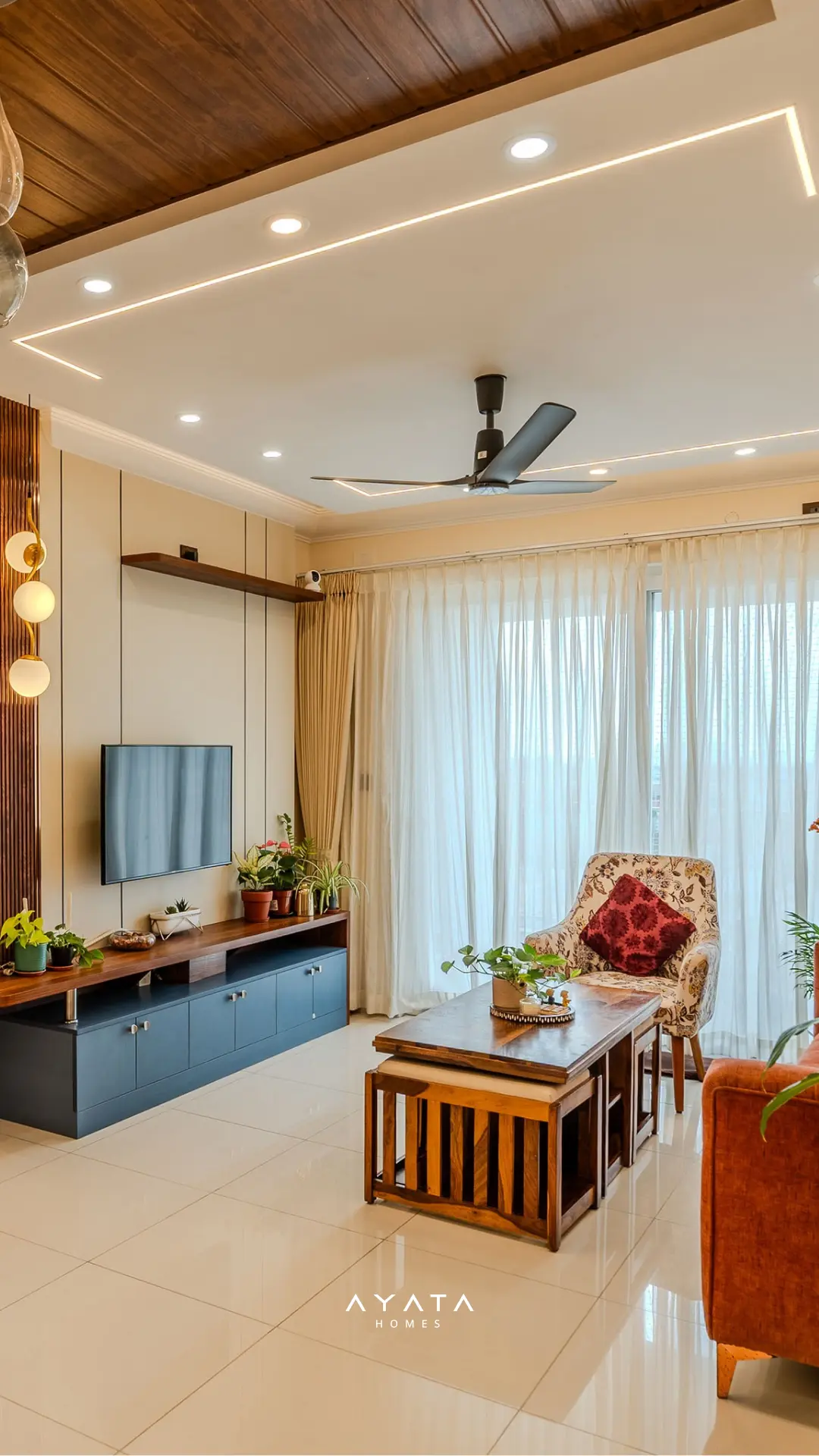 Modern Living Room 1 by Ayata Homes