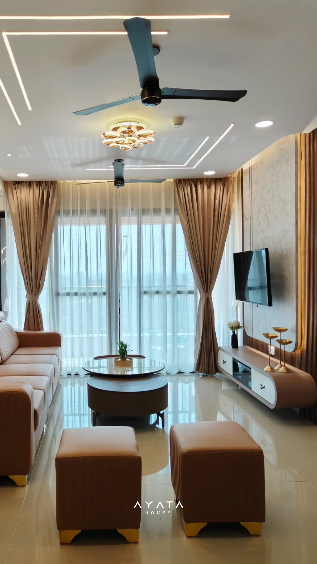 Modern Living Room 3 by Ayata Homes
